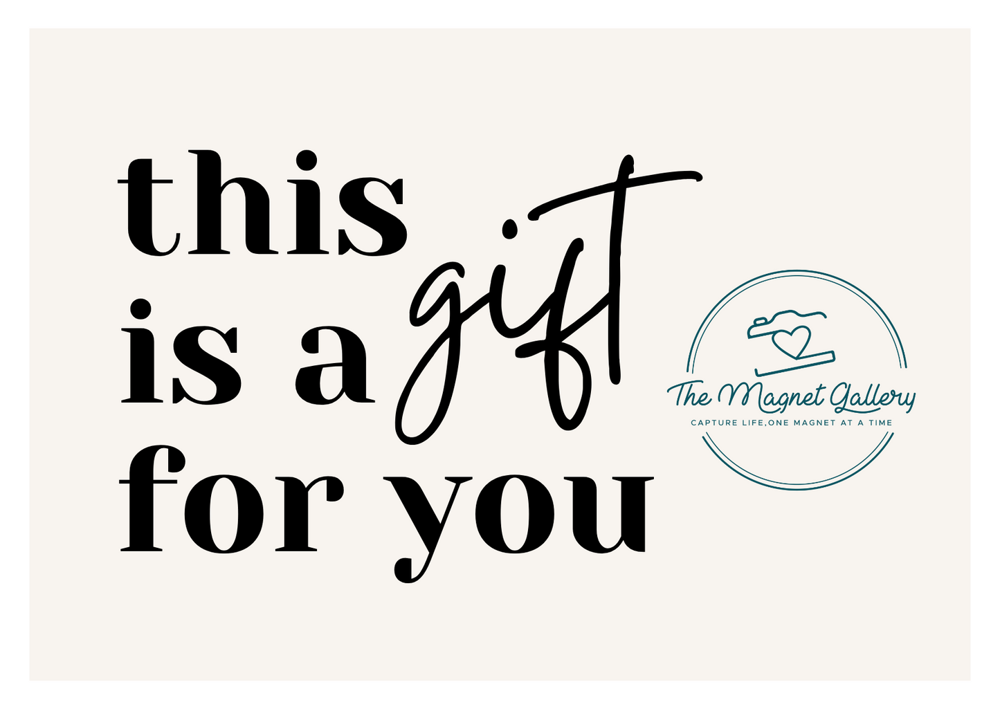 Photo Magnet Gift Card