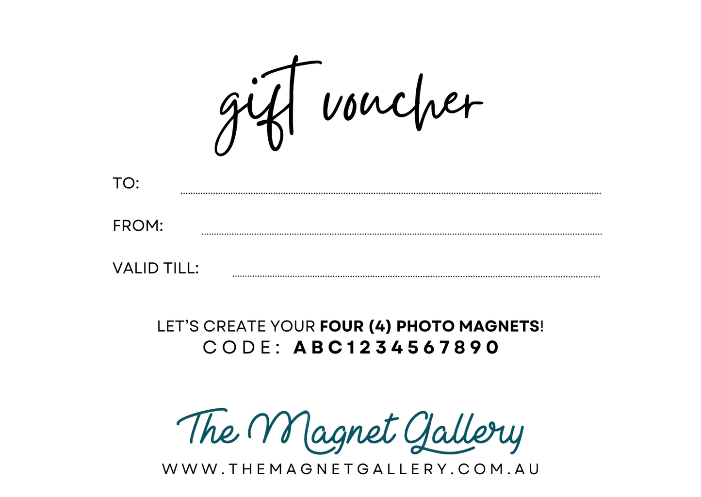 Photo Magnet Gift Card